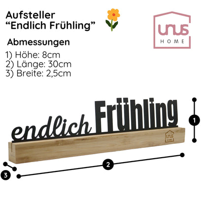 Aufsteller Jahreszeiten schwarz