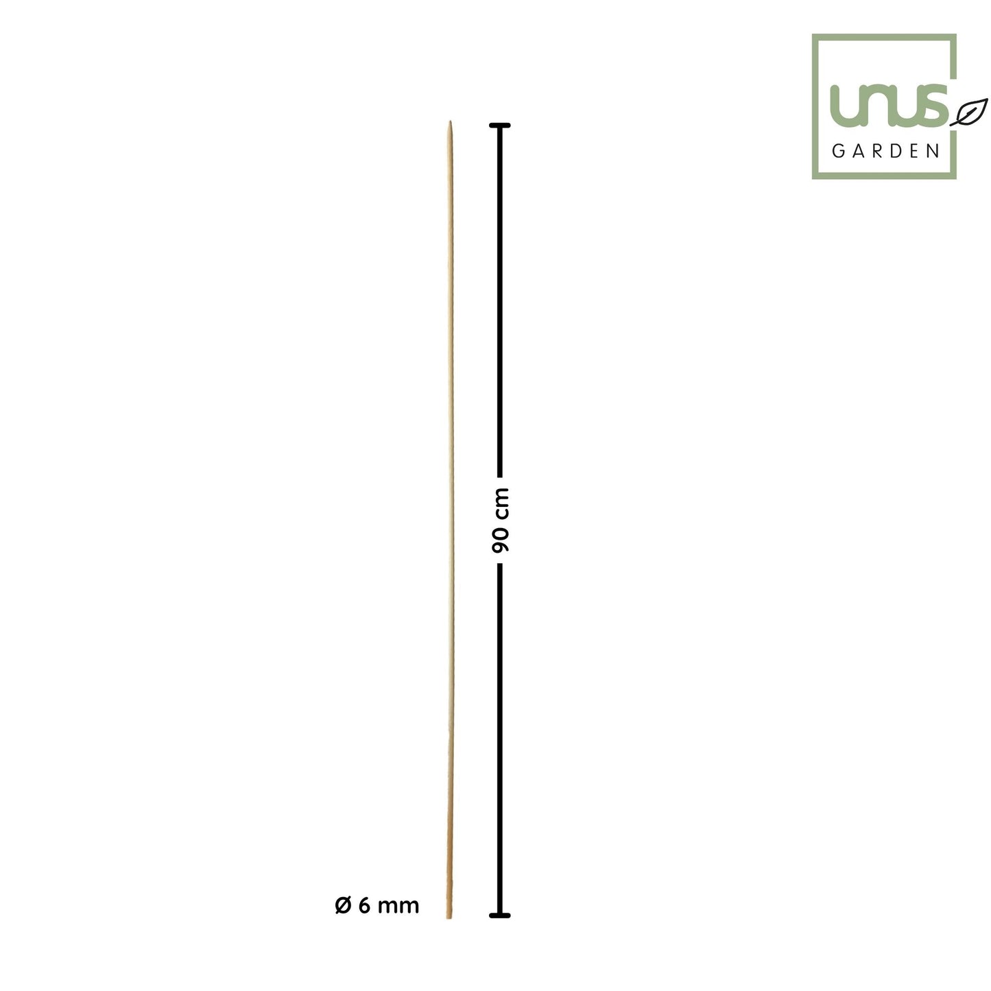 Rankstab Holz 90 cm, Rankhilfe für Pflanzen