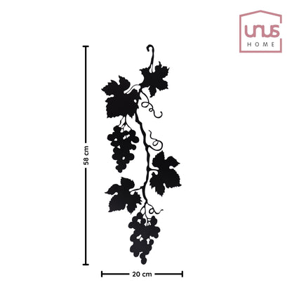 Weinrebe zum hängen in rost und schwarz