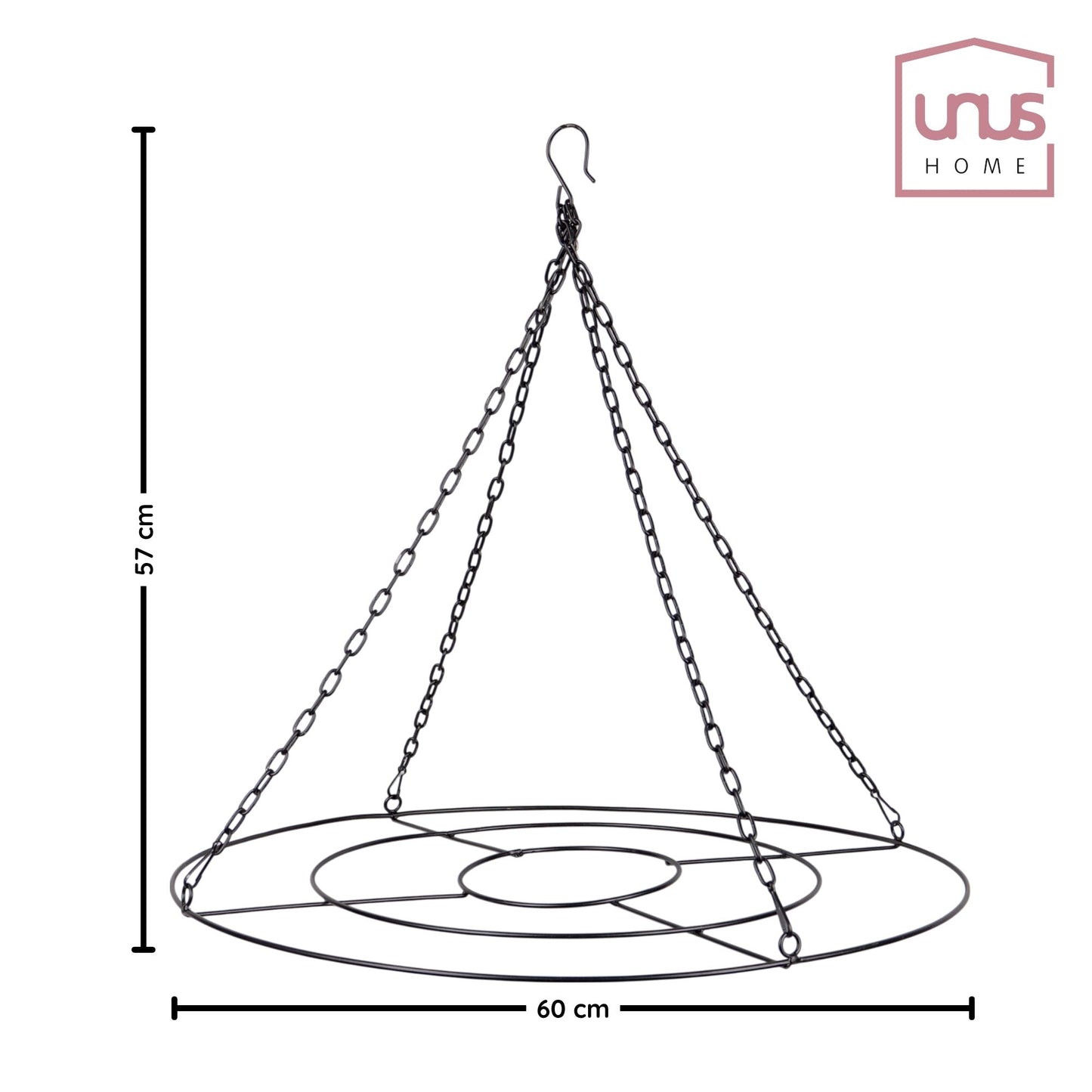 Metall Ring hängend 60 oder 40 cm Durchmesser