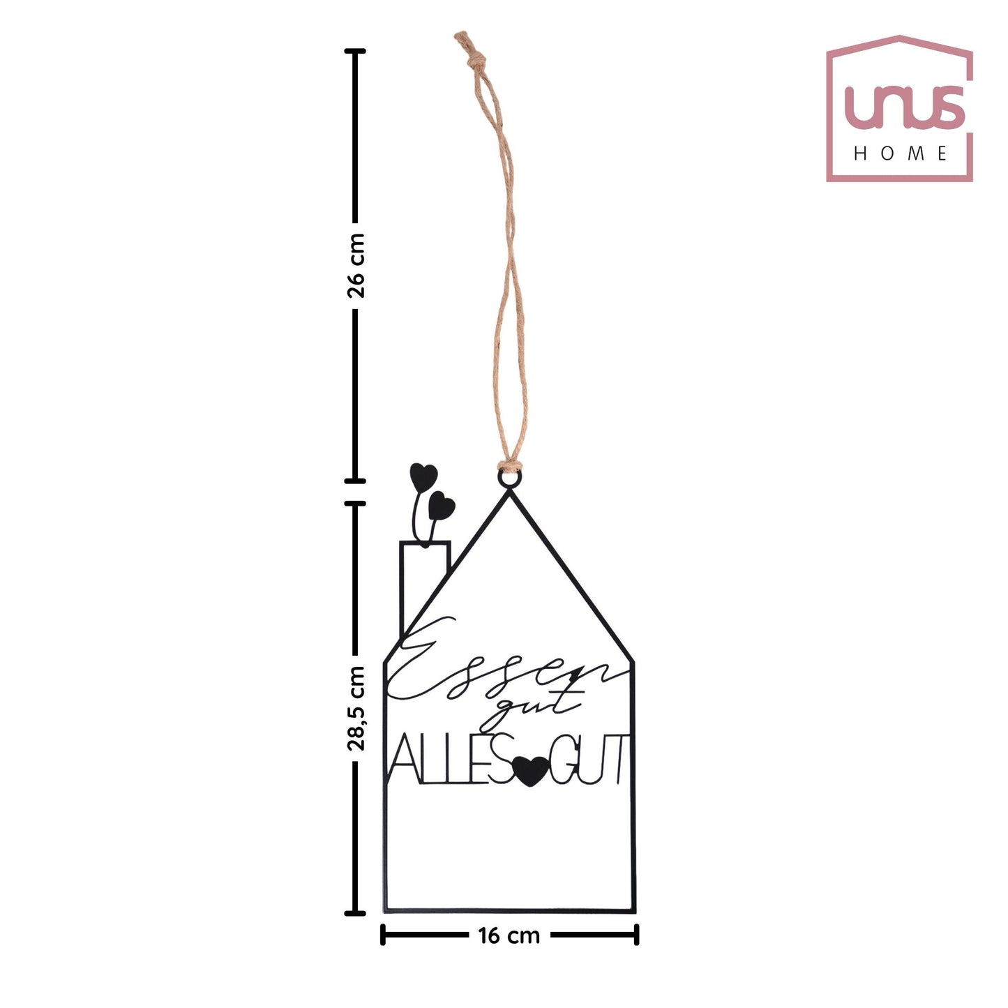 Hänger "Guten Appetit" oder "Essen Gut alles Gut" in schwarz