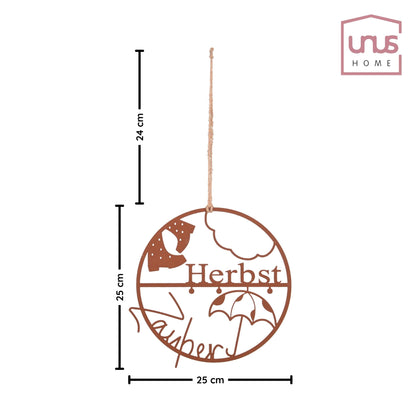 Aufhänger "Herbst Zauber" in schwarz oder rost 25 Dia