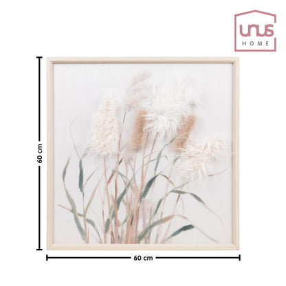 Wall Art 3D Hairfusion Schilfrohr Design A 60x60