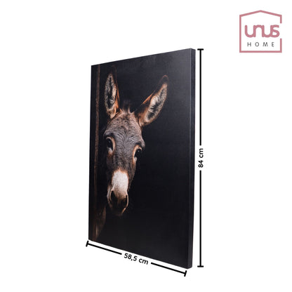 Leinwand Tierportrait Esel in zwei Größen