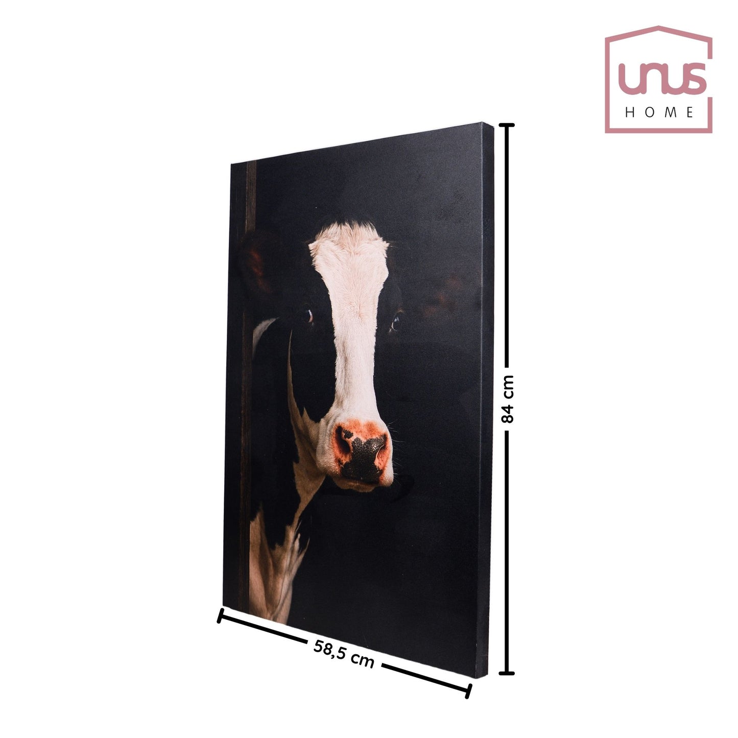 Leinwand Tierportrait Kuh groß bespannter Keilrahmen in verschiedenen Größen
