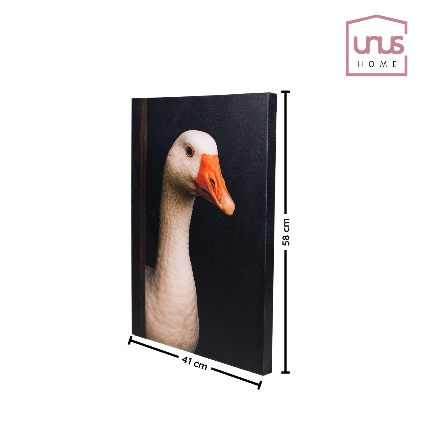 Leinwand Tierportrait Gans bespannter Keilrahmen