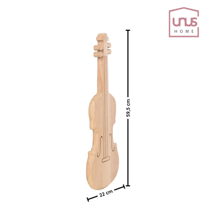 Dekoartikel Holz Geige "Viola" in natur