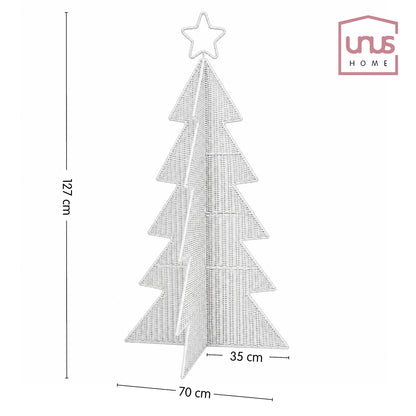 Aufsteller Tannenbaum Olaf Papiergeflecht Grün oder Weiß