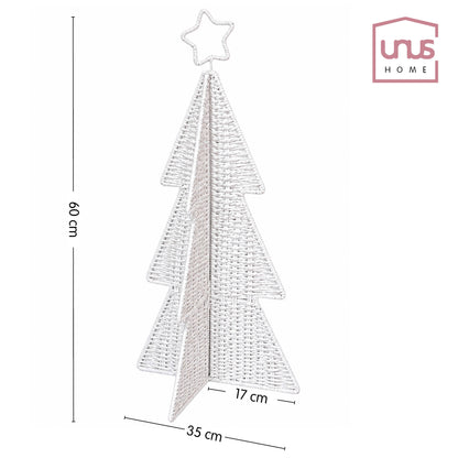 Aufsteller Tannenbaum Olaf Papiergeflecht Grün oder Weiß