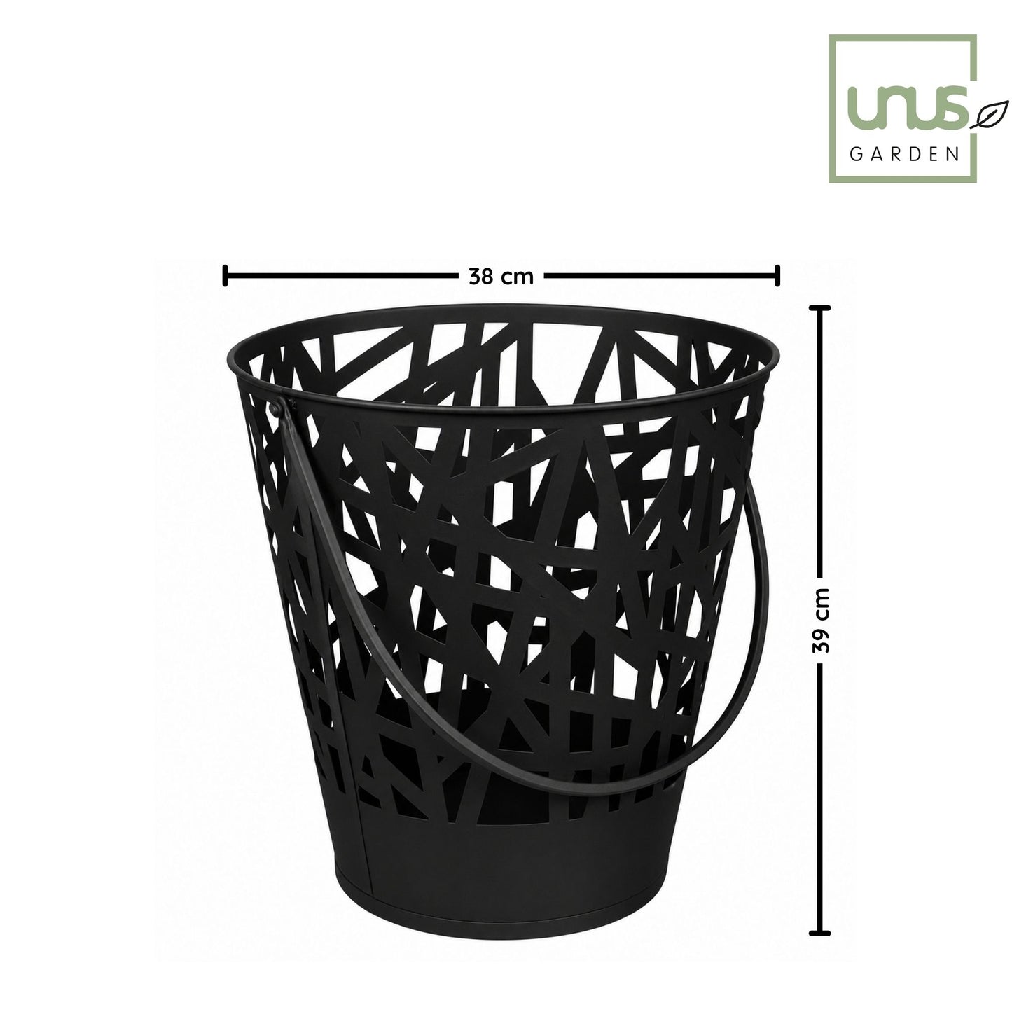 Feuerkorb Tilo aus Metall schwarz Ø 39 cm