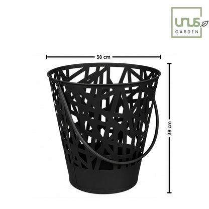 Feuerkorb Tilo aus Metall schwarz Ø 39 cm