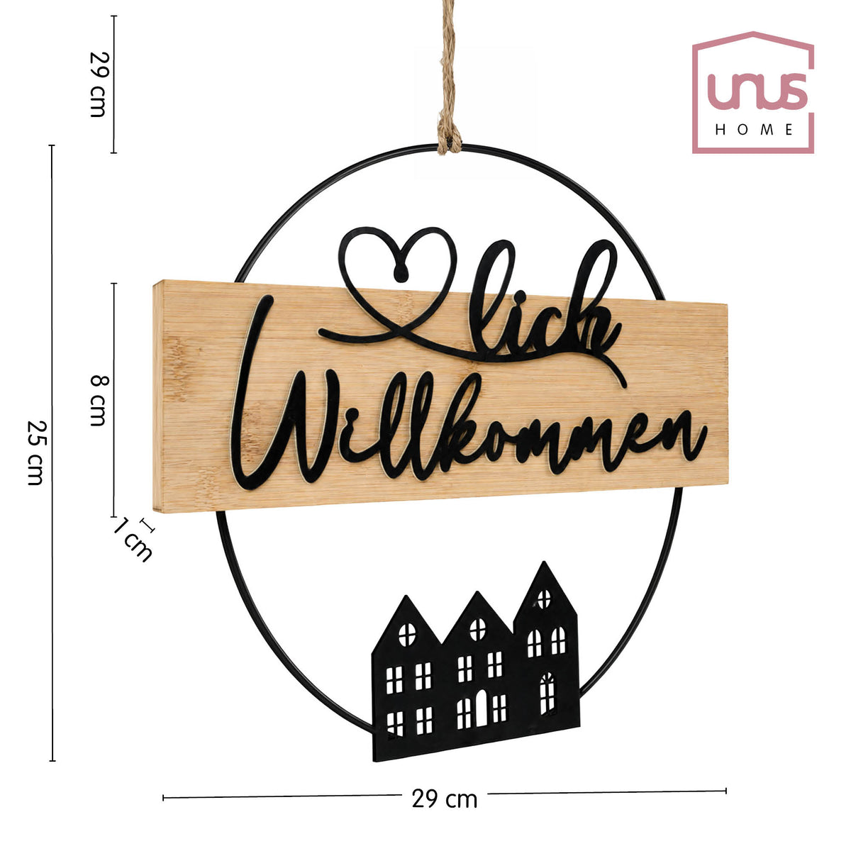 Aufhänger Lia "Herzlich Willkommen"