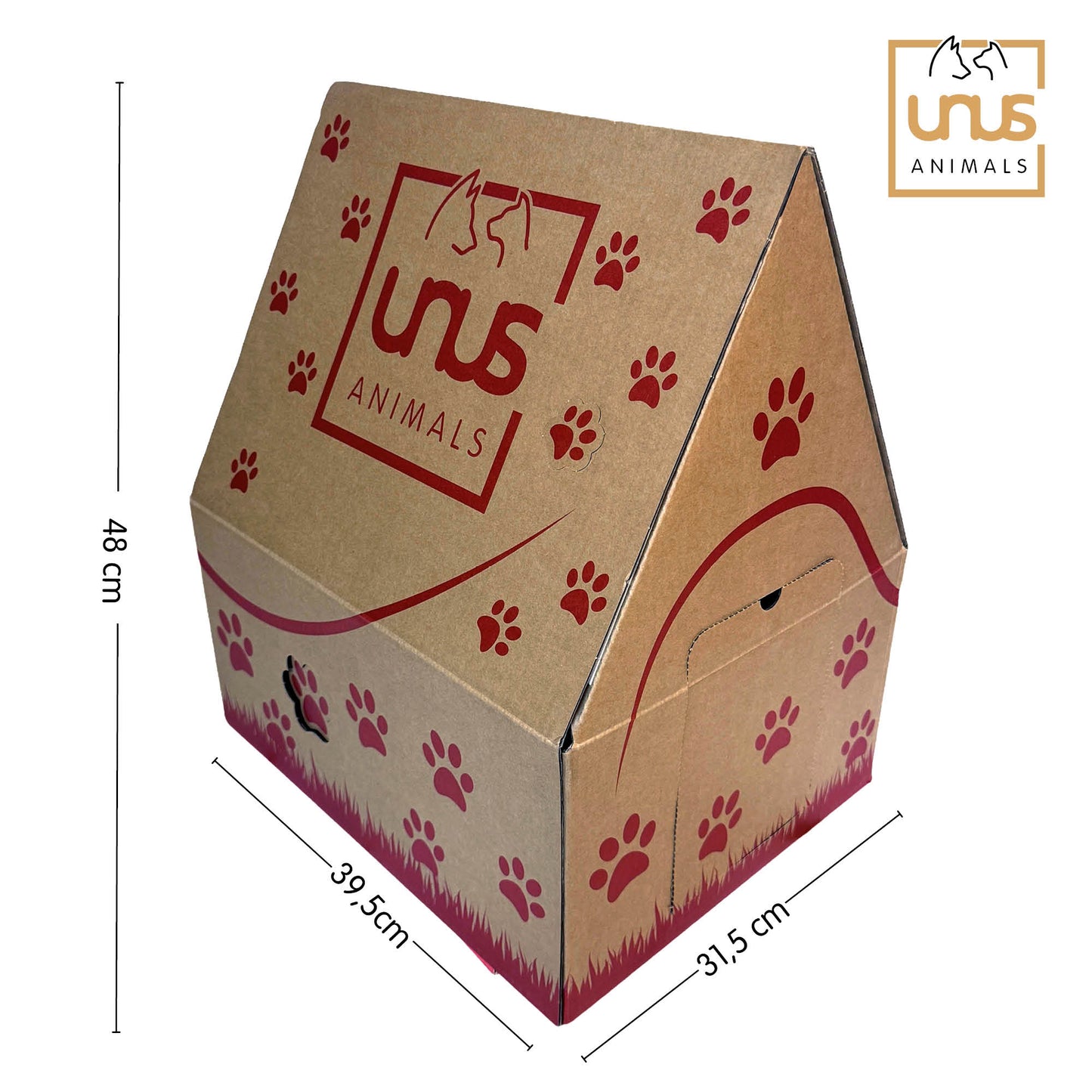 Katzenhaus Pappe Madame Miez inkl. 6 Kratzbretter