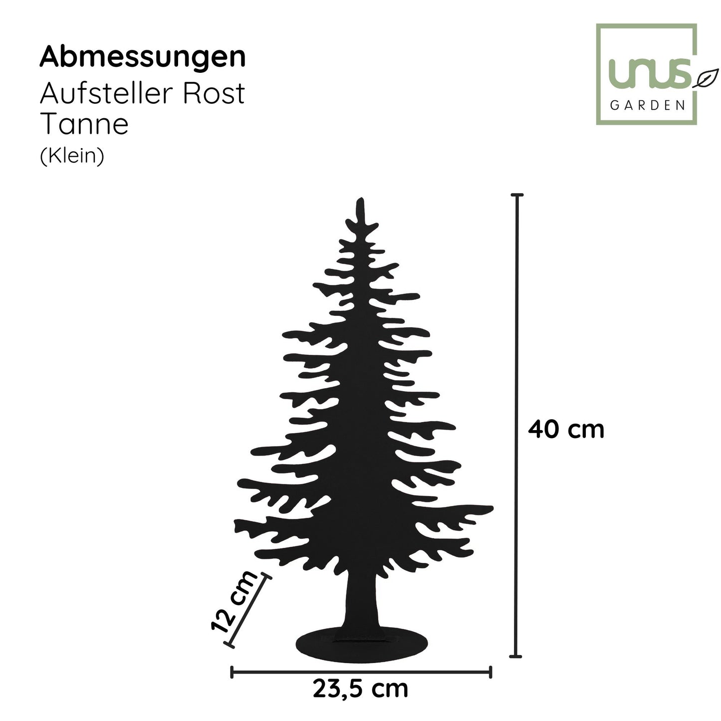 Tannenbaum-Aufsteller in verschiedenen Farben klein