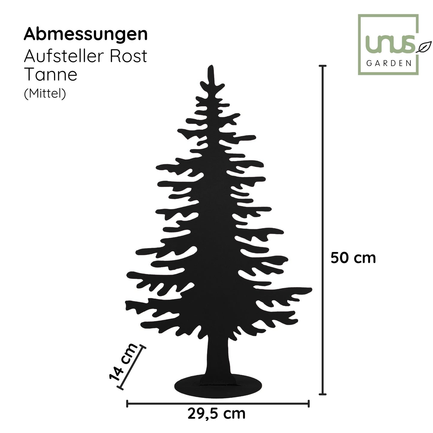 Tannenbaum-Aufsteller in verschiedenen Farben klein