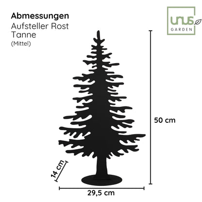 Tannenbaum-Aufsteller in verschiedenen Farben klein