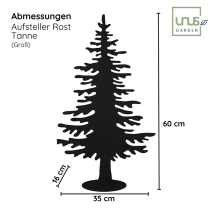 Tannenbaum-Aufsteller in verschiedenen Farben klein