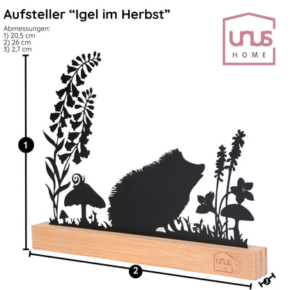 Aufsteller Herbst Igel