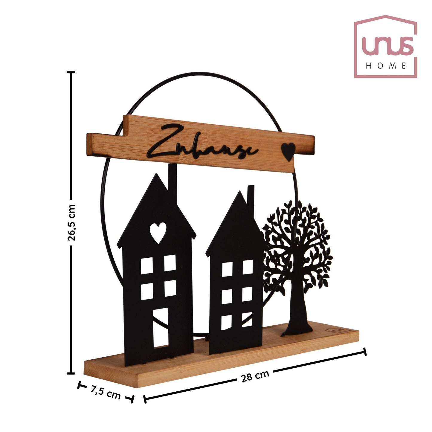 Aufsteller Deko-Schild Zuhause