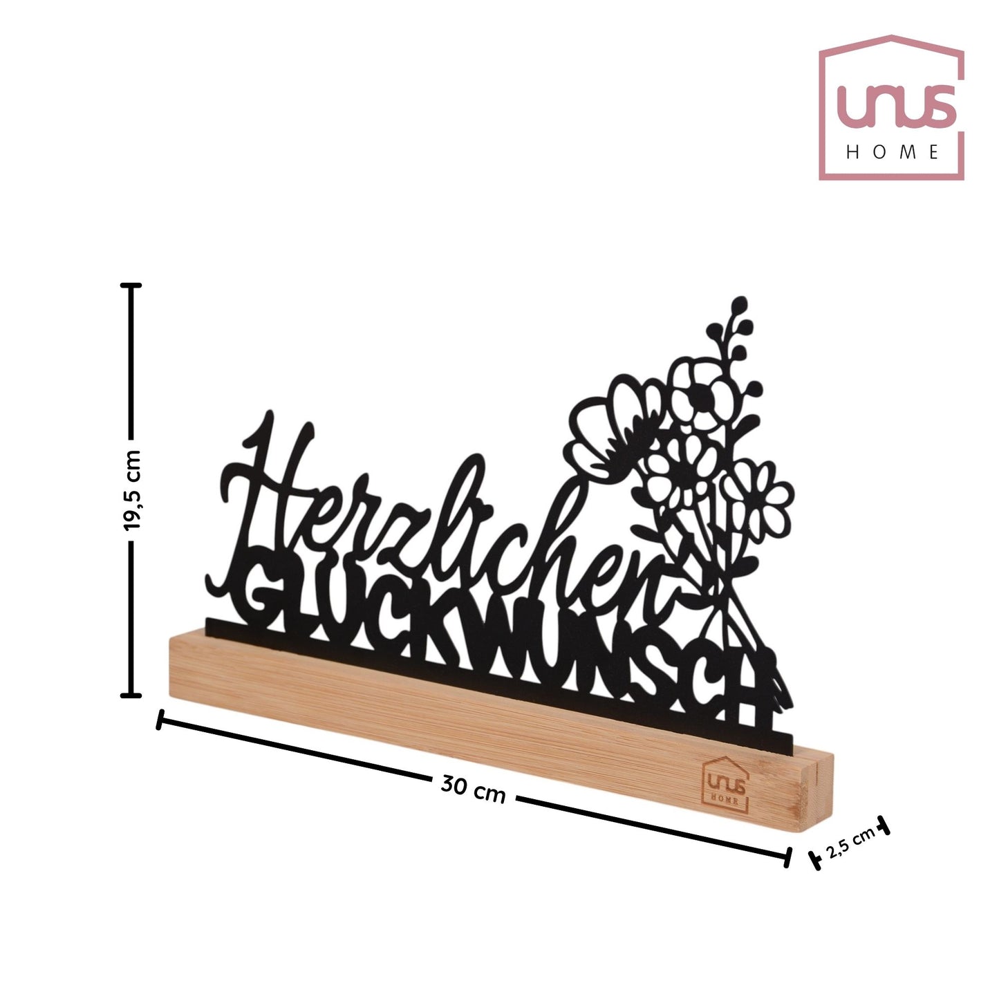 Aufsteller "Herzlichen Glückwunsch"