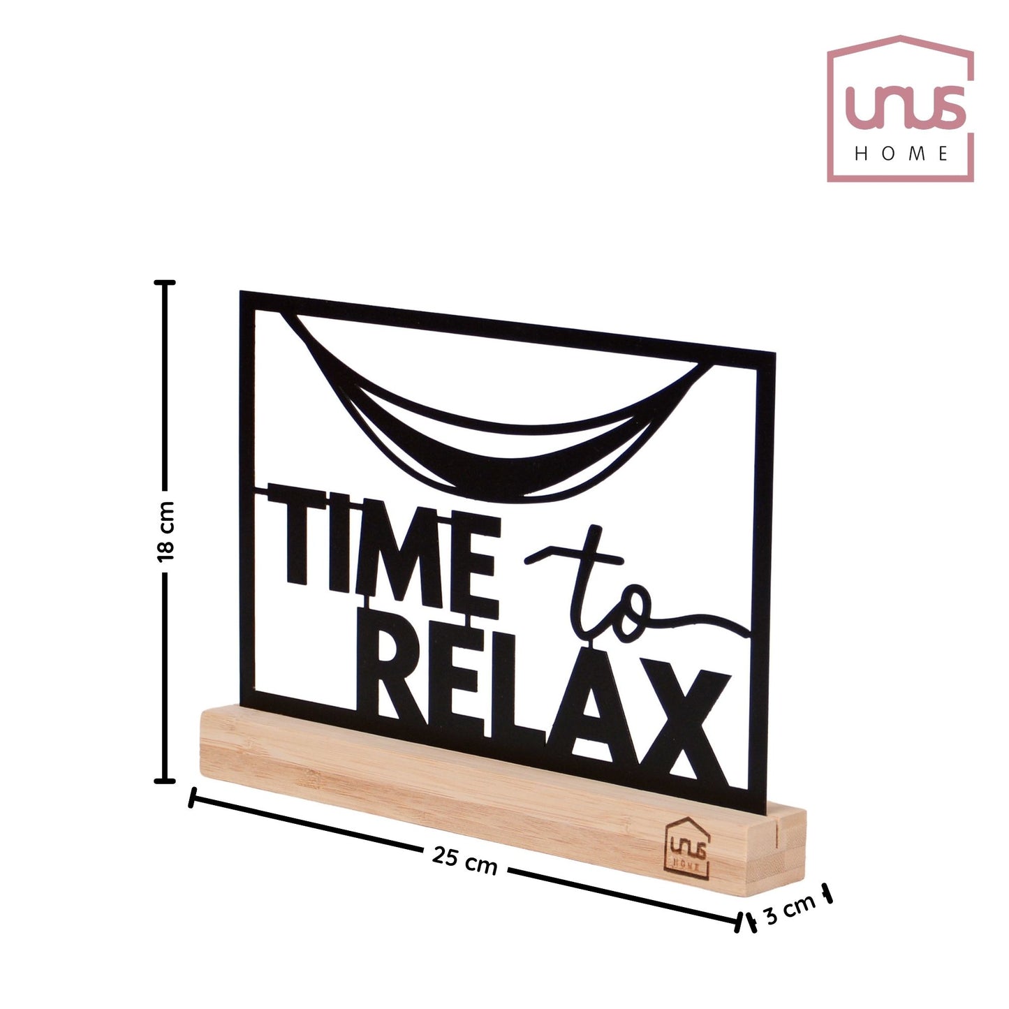 Aufsteller "Time To Relax"