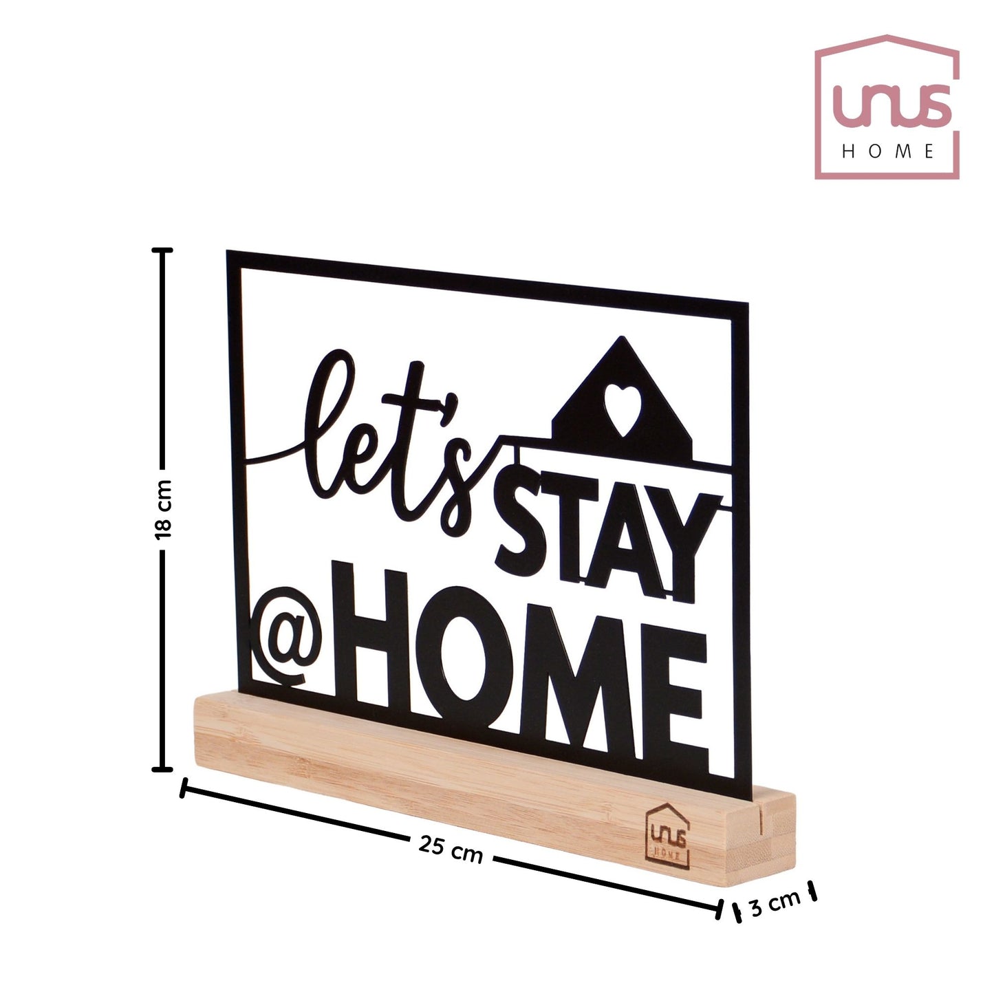 Aufsteller "Lets Stay Home"