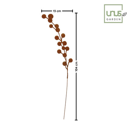 Gartenstecker Eukayptuszweig in rost