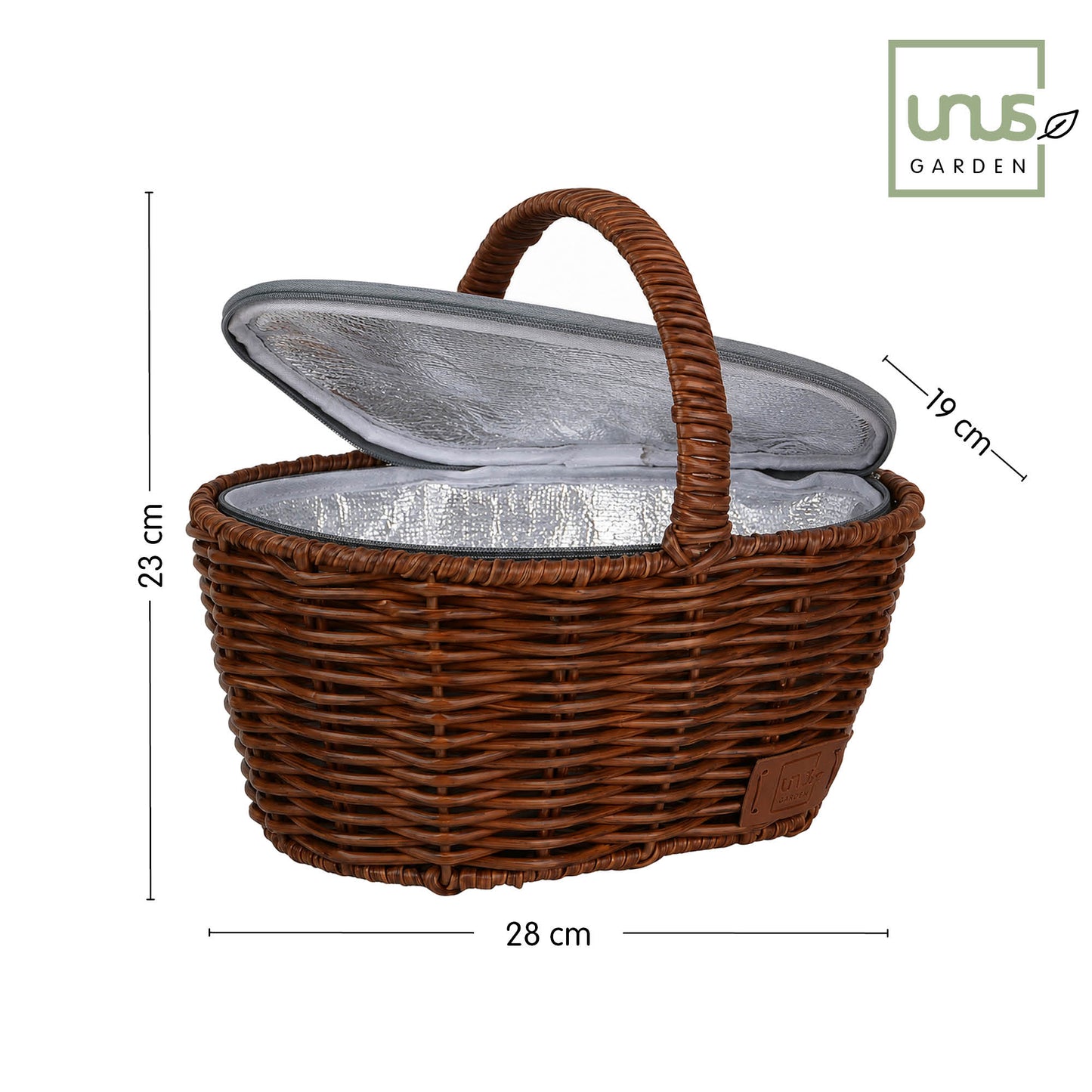 Einkaufskorb inklusive Kühltasche in Rattan-Optik für Kinder