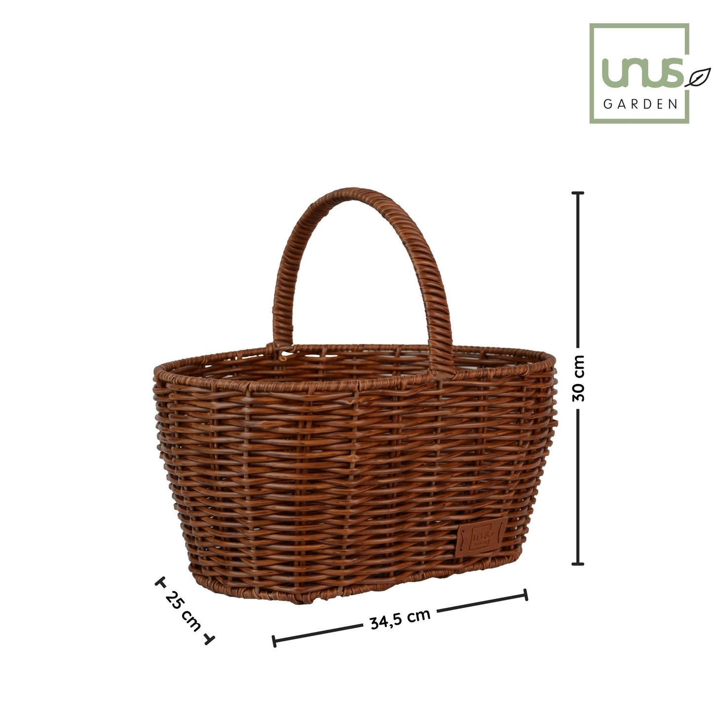 Einkaufskorb in Rattan-Optik