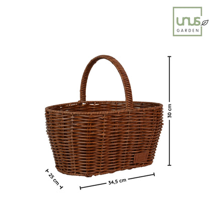 Einkaufskorb in Rattan-Optik