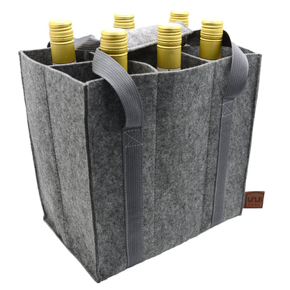 Flaschenhalter Filz für 6 Flaschen