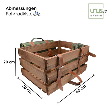 Fahrradkiste für hinten inklusive Picknickdecke
