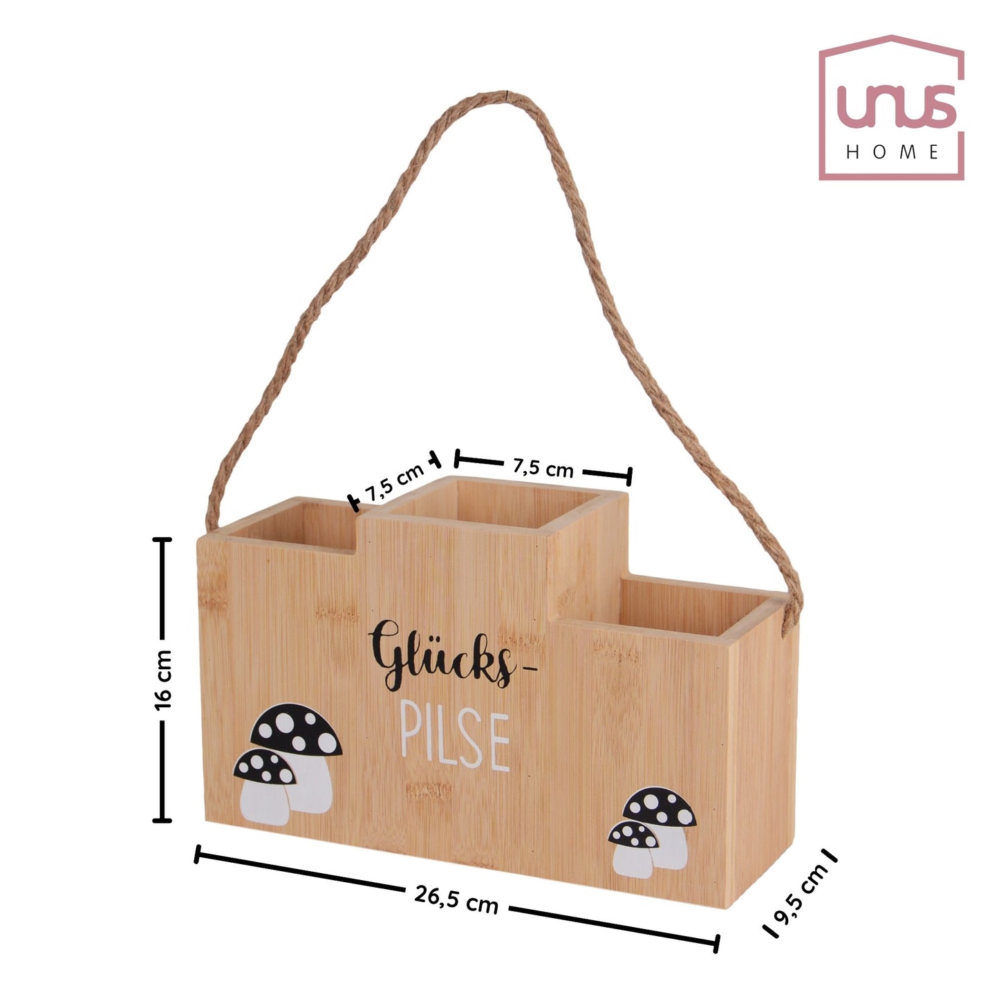 Flaschenhalter Glücks-PILSE - Bambus oder Holz