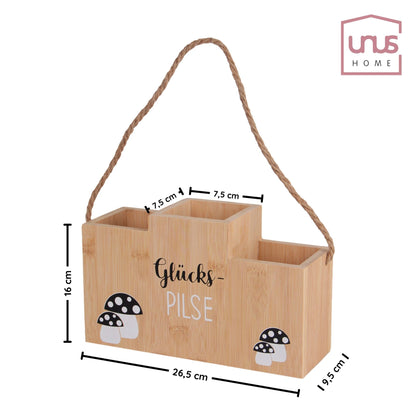Flaschenhalter Glücks-PILSE - Bambus oder Holz