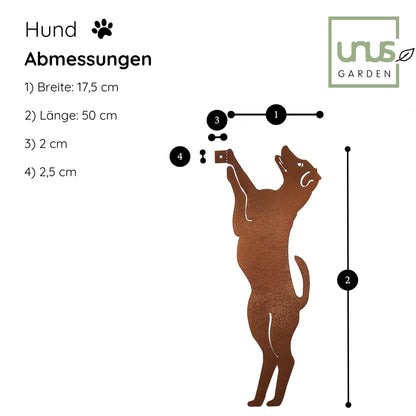 Baumstecker Rost Hund