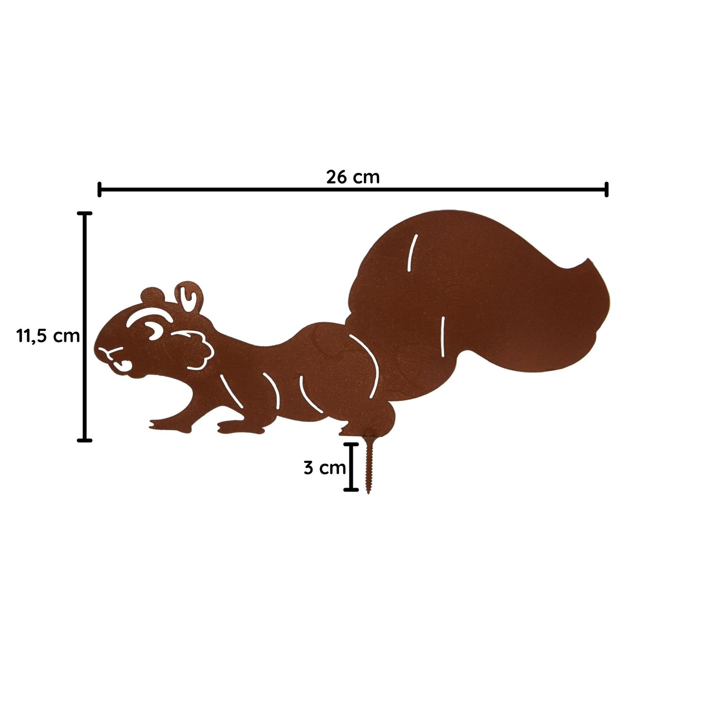 Baumstecker Rost Eichhörnchen laufend