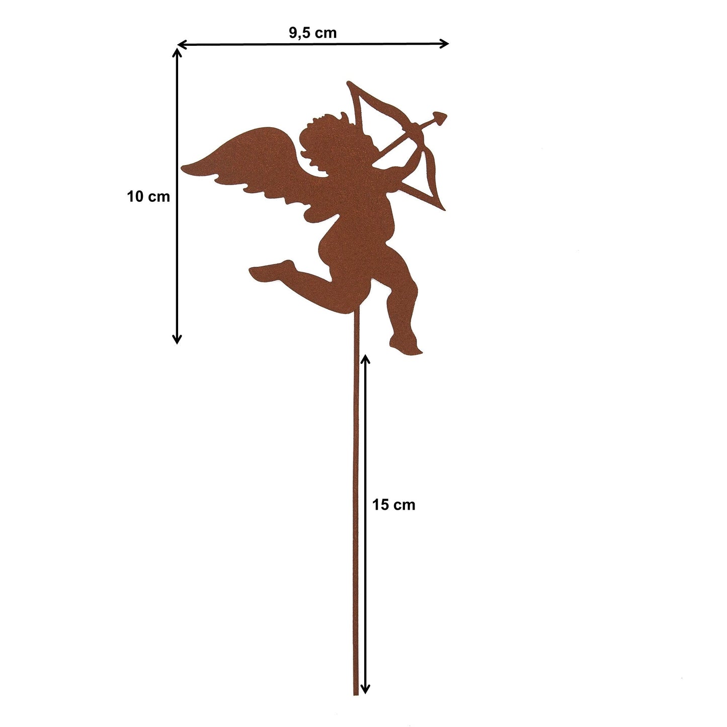 Gartenstecker Rost Amor 3er Set