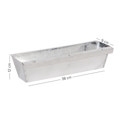 Blumenkasten Zink 38cm Kante und Bohrung Sets