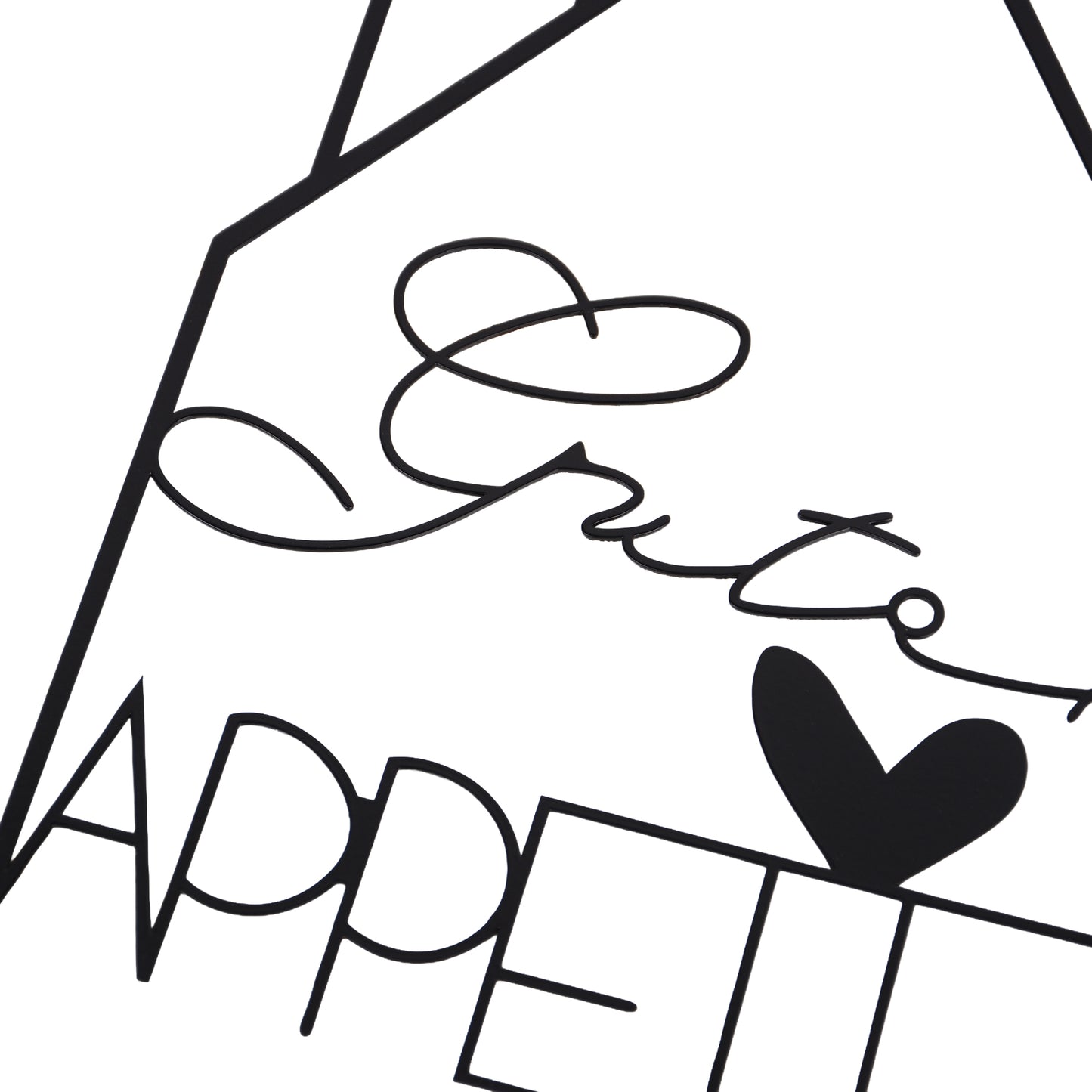 Hänger "Guten Appetit" in schwarz