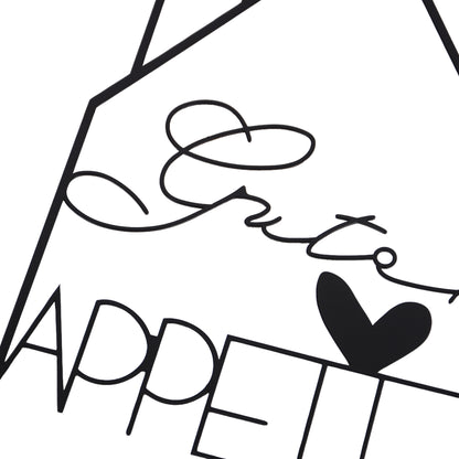 Hänger "Guten Appetit" in schwarz
