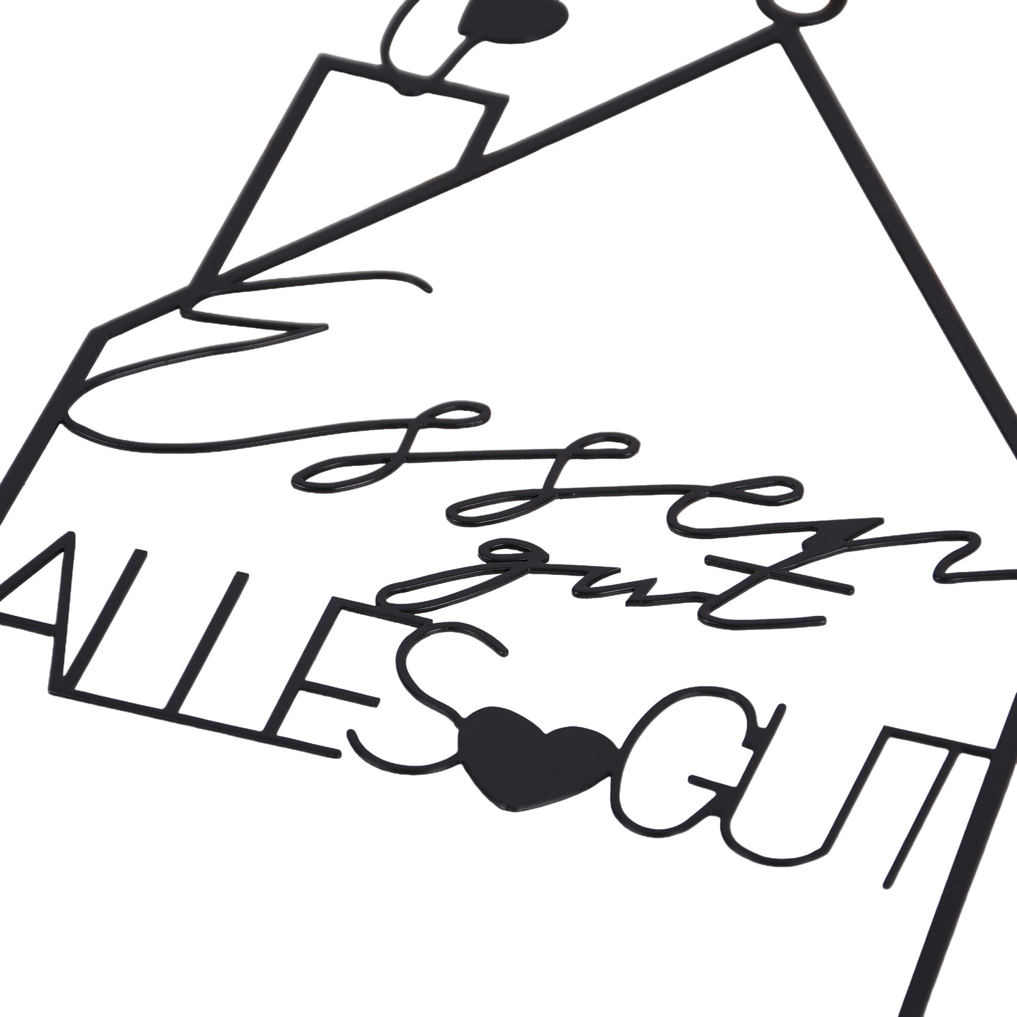 Hänger "Essen Gut alles Gut" schwarz