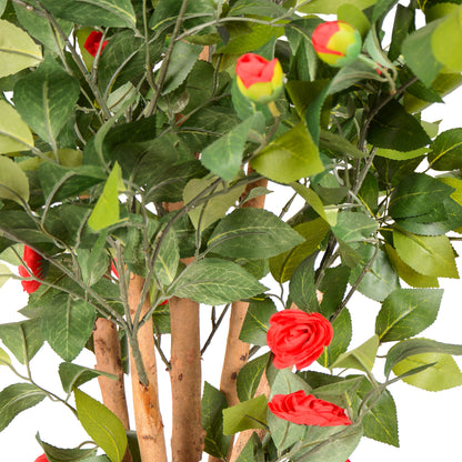 Kunstpflanze Kamelie Echtholzstamm in verschiedenen Größen