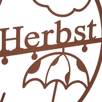 Aufhänger "Herbst Zauber" in schwarz oder rost 25 Dia