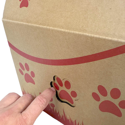 Katzenhaus Pappe Madame Miez inkl. 6 Kratzbretter