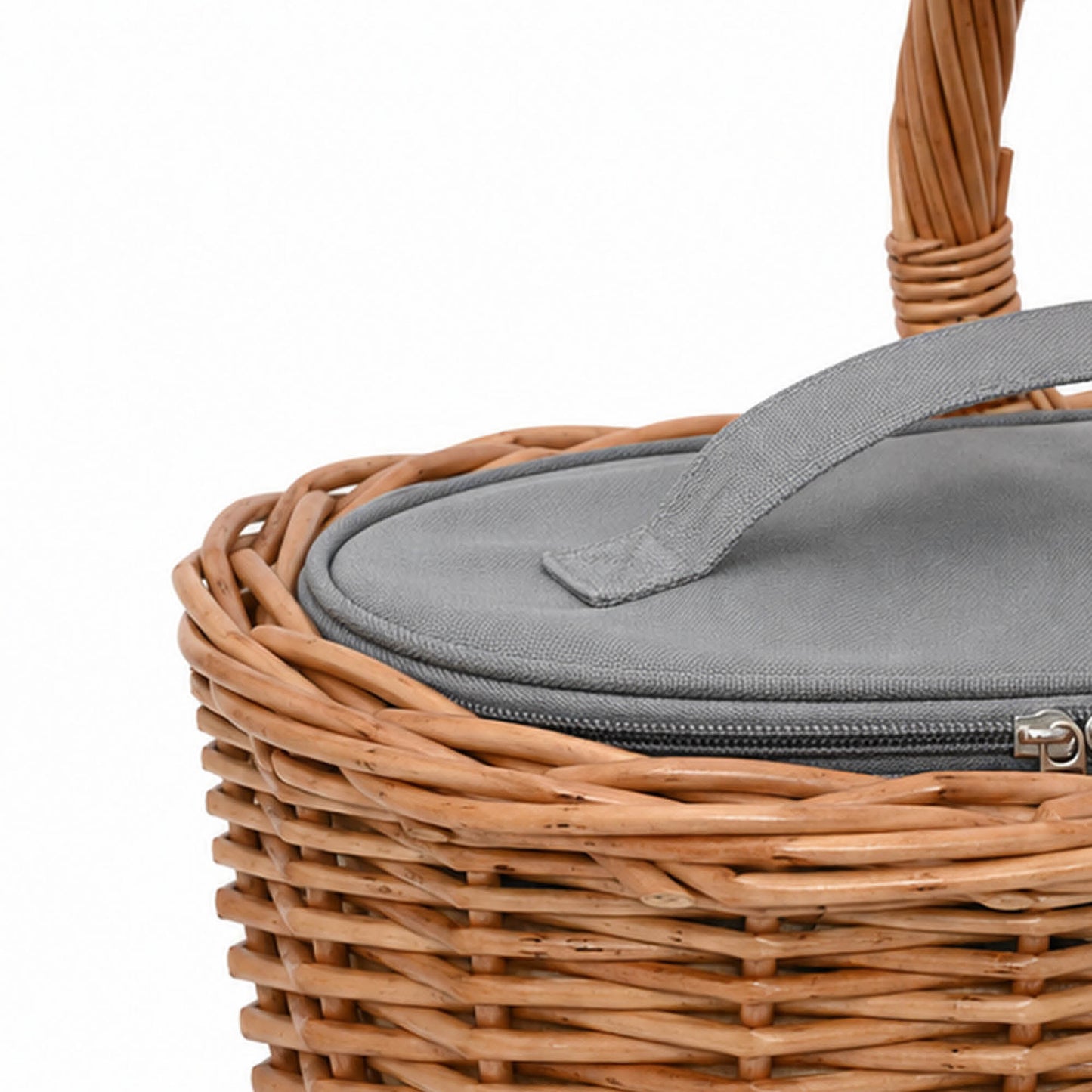 Einkaufskorborb für Kinder inklusive Kühltasche aus natürlicher Weide