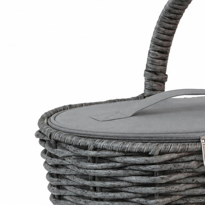 Einkaufskorb inklusive Kühltasche in Rattan-Optik für Kinder
