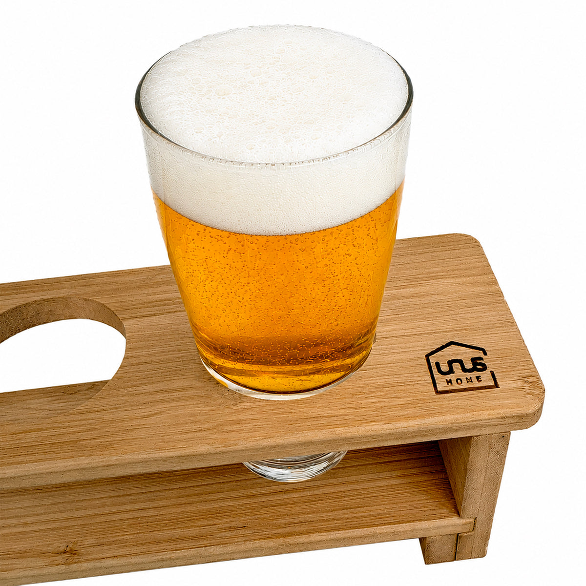 Bierglasträger Franz Bambus mit Griff