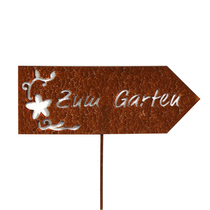 Stecker Rost Schild Zum Garten