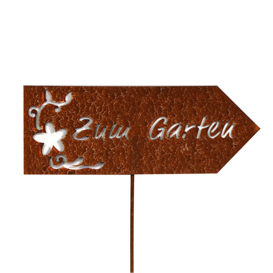 Stecker Rost Schild Zum Garten