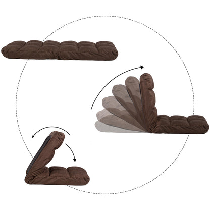 Bodenstuhl mit verstellbarer Rückenlehne klappbar und bequem